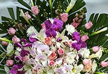 arreglos de orquideas de colores para funerales