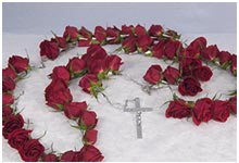 rosarios de Flores para vela guatemala envio para funeral o vela en toda guatemala