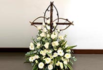 cruces de flores para funeral