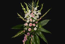 flores rosadas para funeral