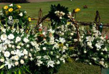 arreglos florales para tumba en cementerio